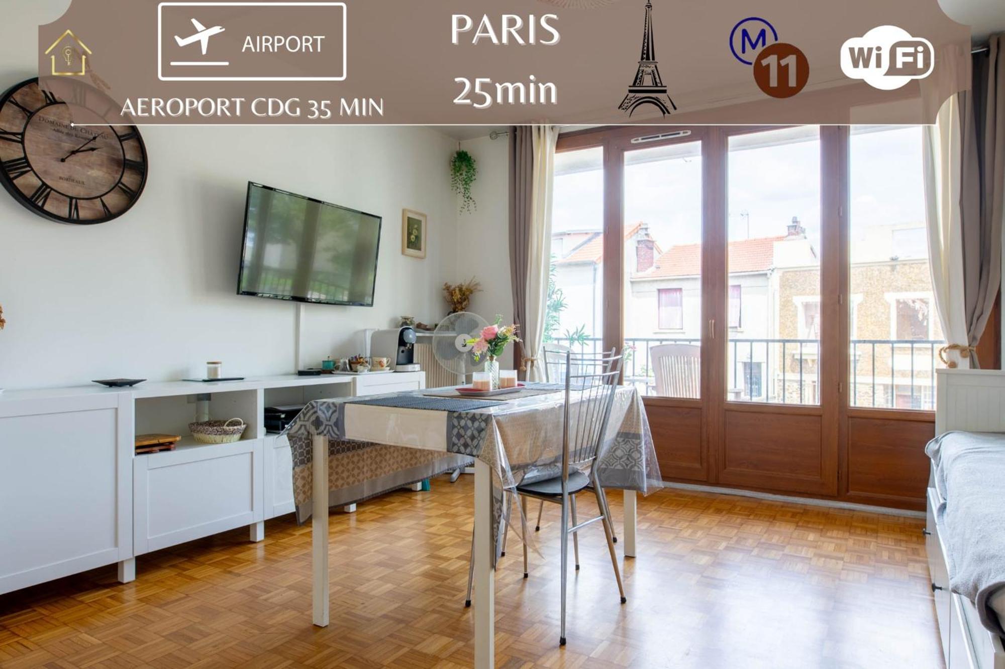 Appart Hotel - Le Nid - 25Min Paris Роменвиль Экстерьер фото